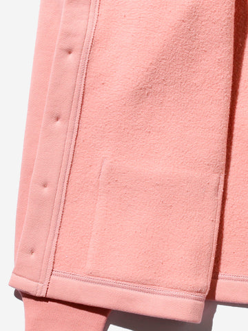 Sweat V Cardigan Raised Back Pink