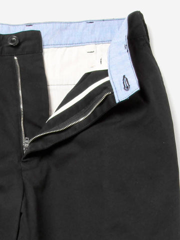 Plus 2 Pleats Twill black pants