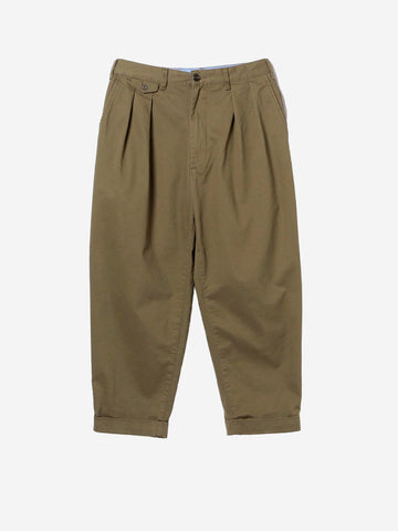 Plus 2 Pleats Twill pantalon olive