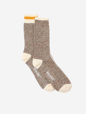 BEAMS PLUS Rag Socks khaki verde