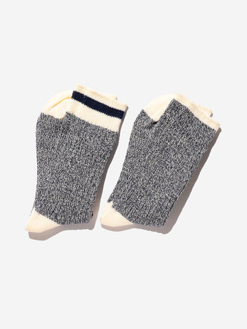 Chaussettes en tissu gris