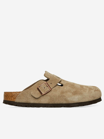 BIRKENSTOCK Boston suede taupe Beige