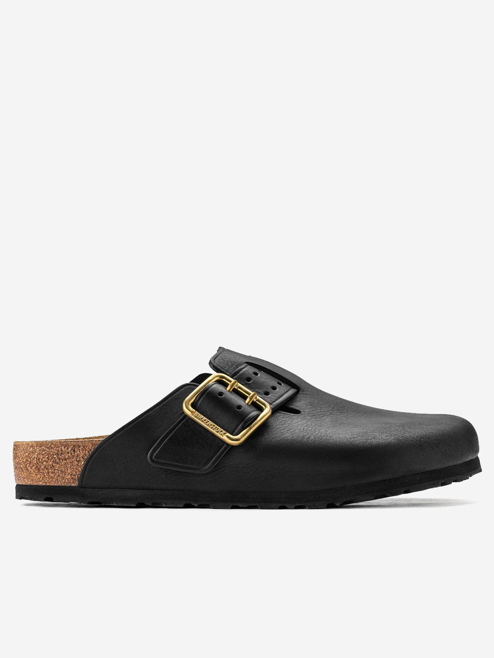 BIRKENSTOCK Boston Bold nere pelle anilina Nero Urbanstaroma