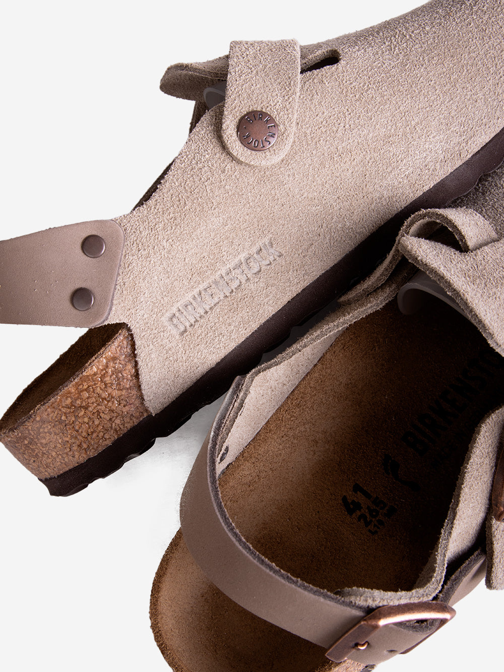 BIRKENSTOCK Clogs Tokio suede tortora Tortora Urbanstaroma