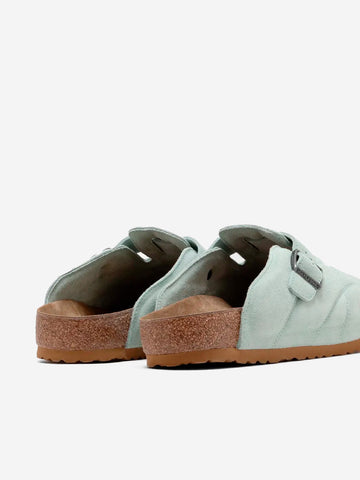 Boston Quilted suede acqua