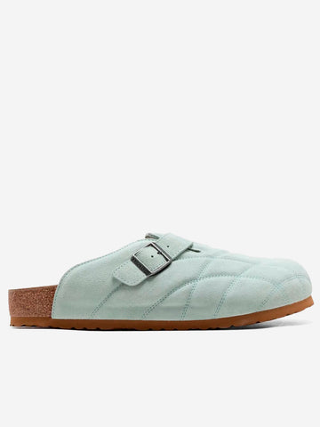 Boston Quilted suede acqua