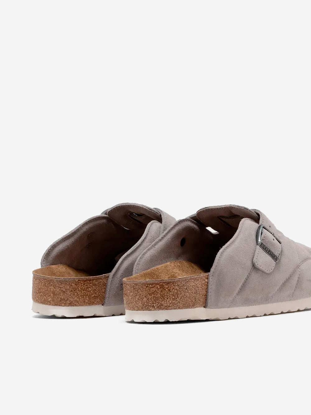 BIRKENSTOCK Boston Quilted suede grigie Grigio Urbanstaroma