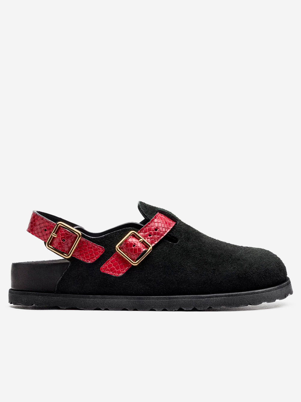 BIRKENSTOCK 1774 W Tokio Cazador con stampa pitone nere Nero rosso Urbanstaroma