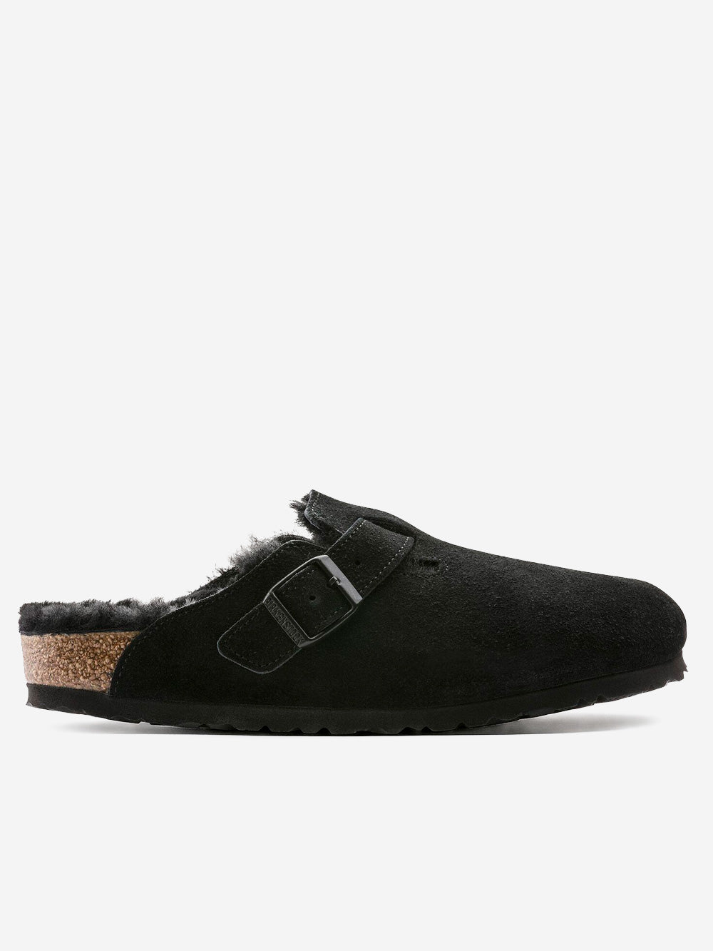 BIRKENSTOCK Boston shearling e suede neri Nero Urbanstaroma