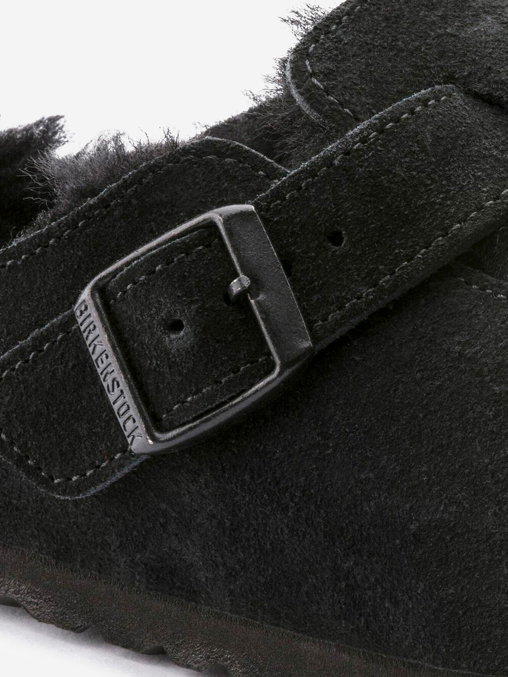 BIRKENSTOCK Boston shearling e suede neri Nero Urbanstaroma