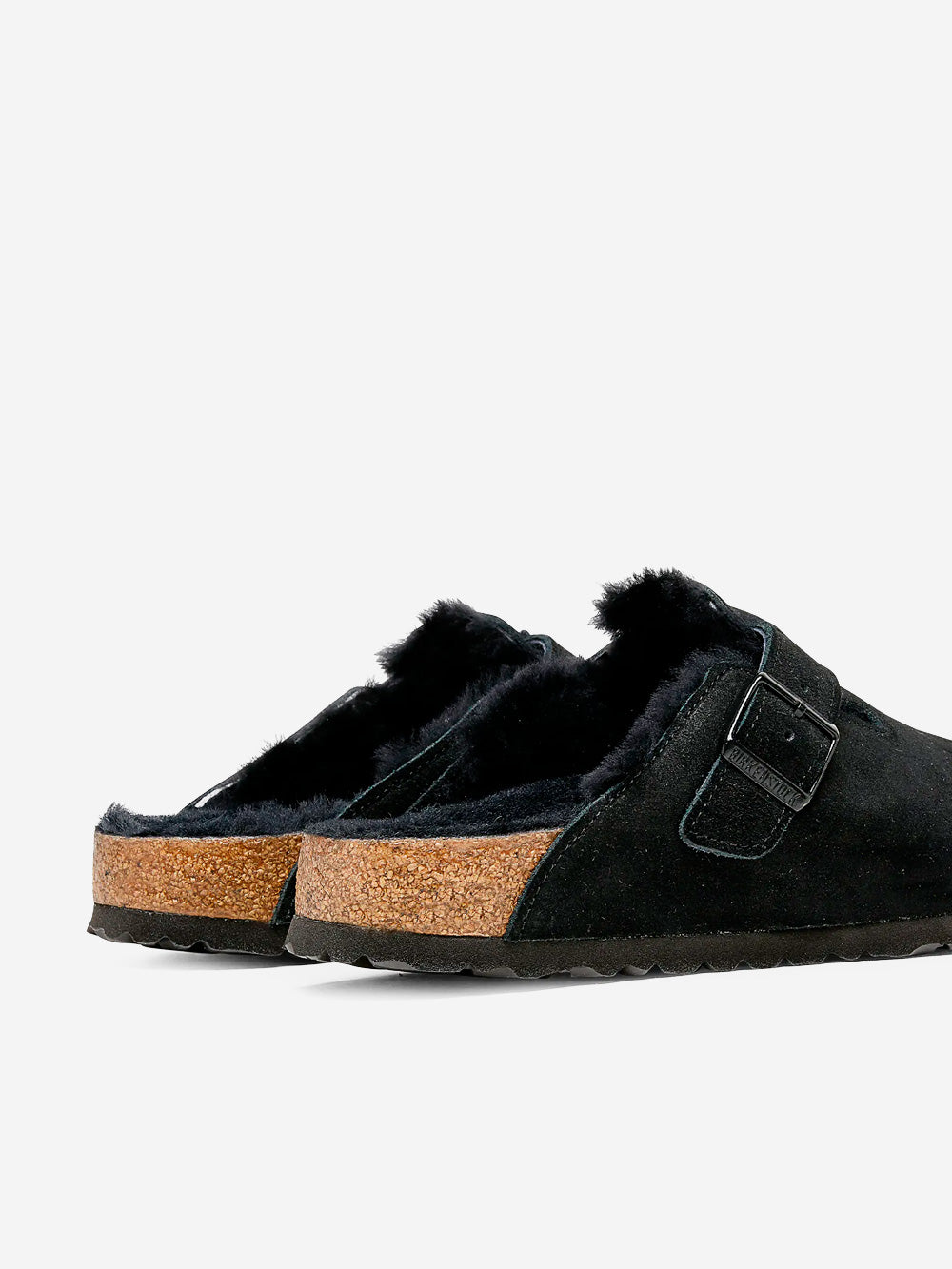 BIRKENSTOCK Boston shearling e suede neri Nero Urbanstaroma