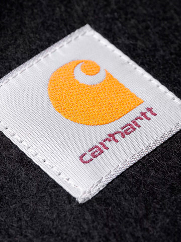 CARHARTT WIP Sciarpa nera con frange Clan Nero