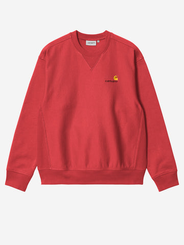 American Script Sweatshirt rouge