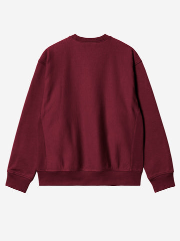 American Script Sweatshirt rossa