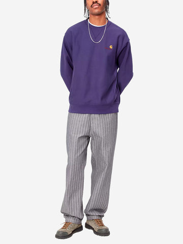 CARHARTT WIP Felpa American Script viola Viola