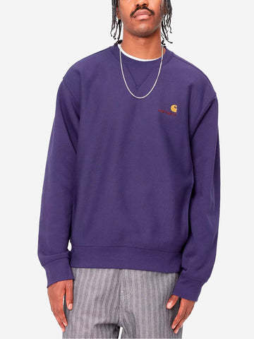 CARHARTT WIP Felpa American Script viola Viola