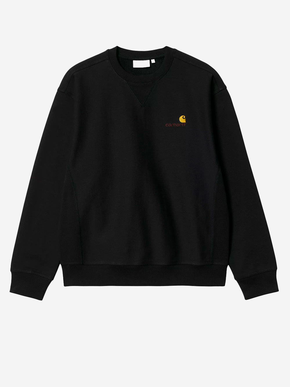 CARHARTT WIP Felpa American Script nera Nero Urbanstaroma