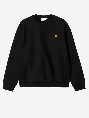 CARHARTT WIP Felpa American Script nera Nero