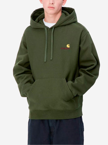 CARHARTT WIP Hoodie American Script verde Verde