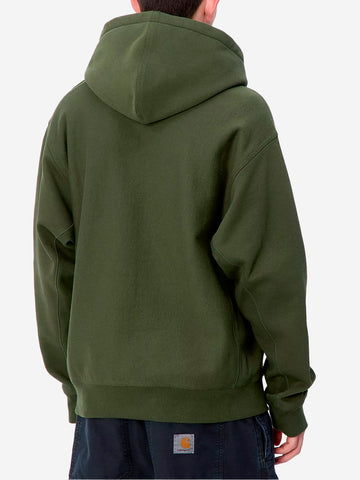 CARHARTT WIP Hoodie American Script verde Verde