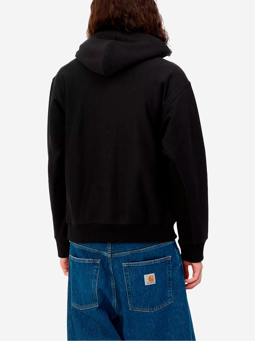 CARHARTT WIP Hoodie American Script nera Nero Urbanstaroma