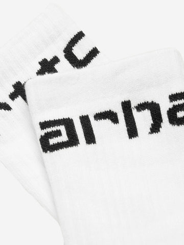 Chaussettes blanches avec logo en lettres