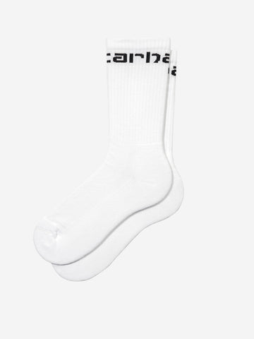 Chaussettes blanches avec logo en lettres