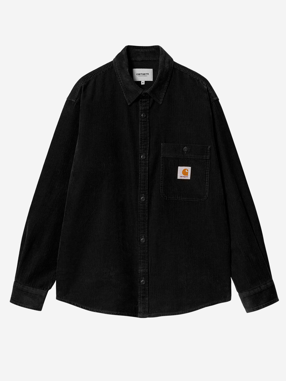 CARHARTT WIP L/S Flint Shirt nera Nero Urbanstaroma