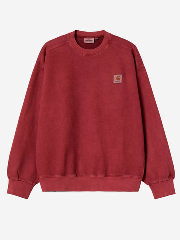 CARHARTT WIP Felpa tinta in capo Vista rossa Rosso