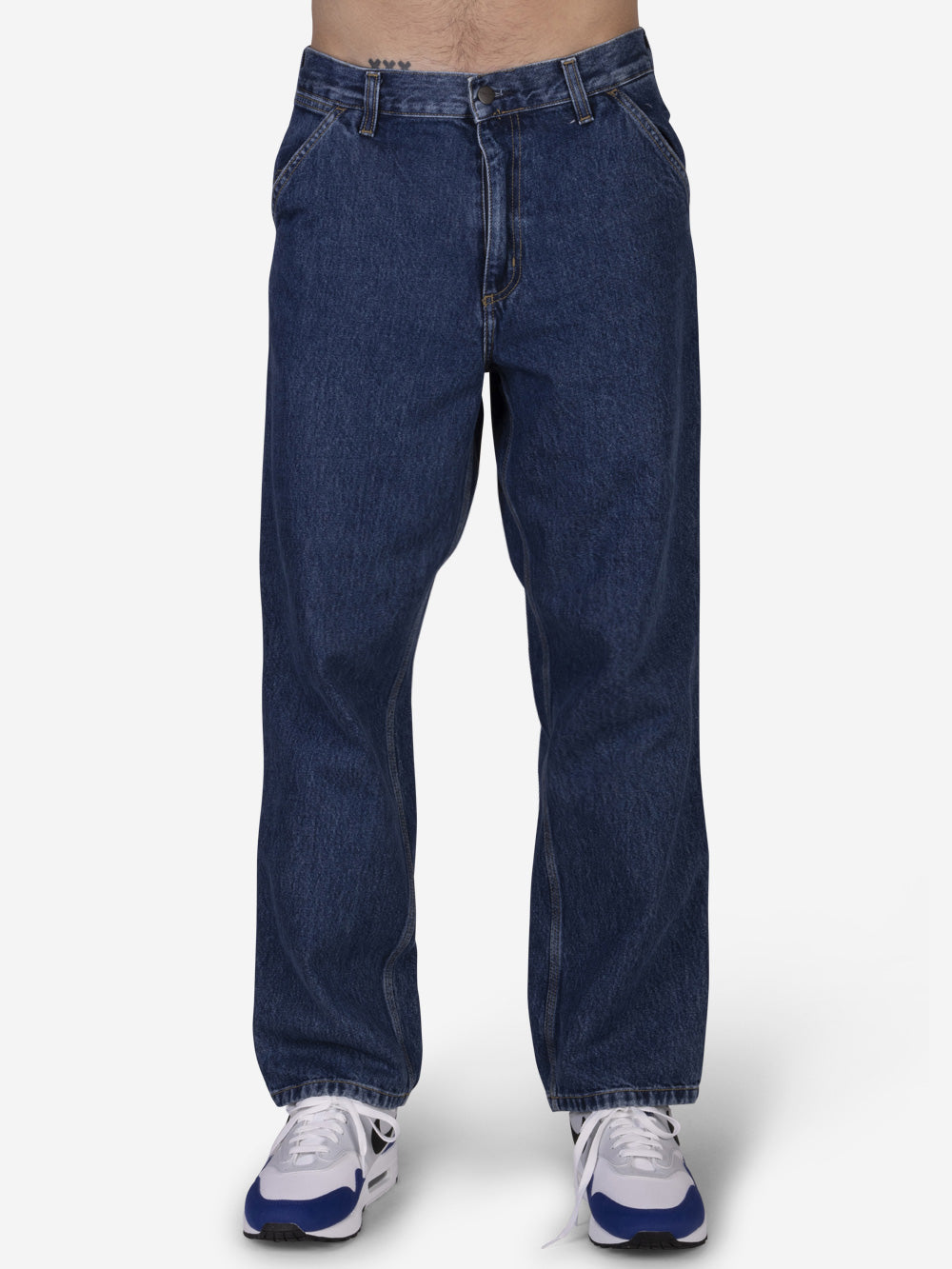 CARHARTT WIP Pantaloni Single Knee in denim Blu Urbanstaroma