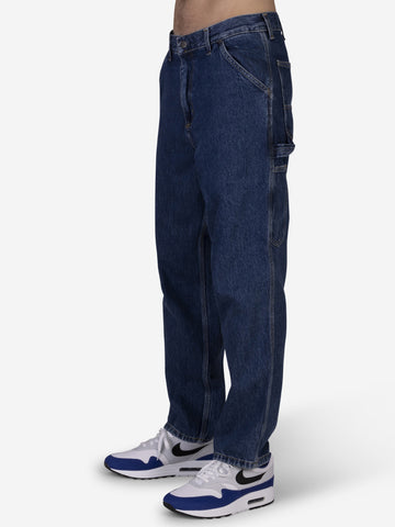 CARHARTT WIP Pantaloni Single Knee in denim Blu