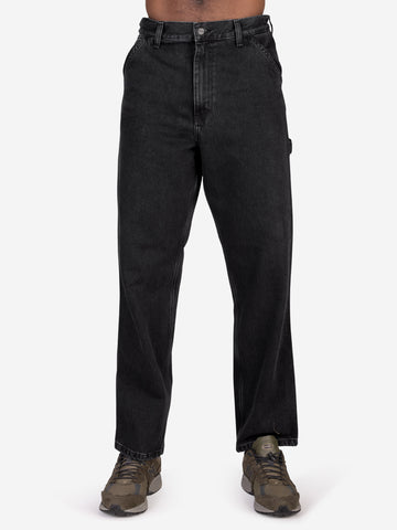 CARHARTT WIP Pantaloni Single Knee in denim Nero