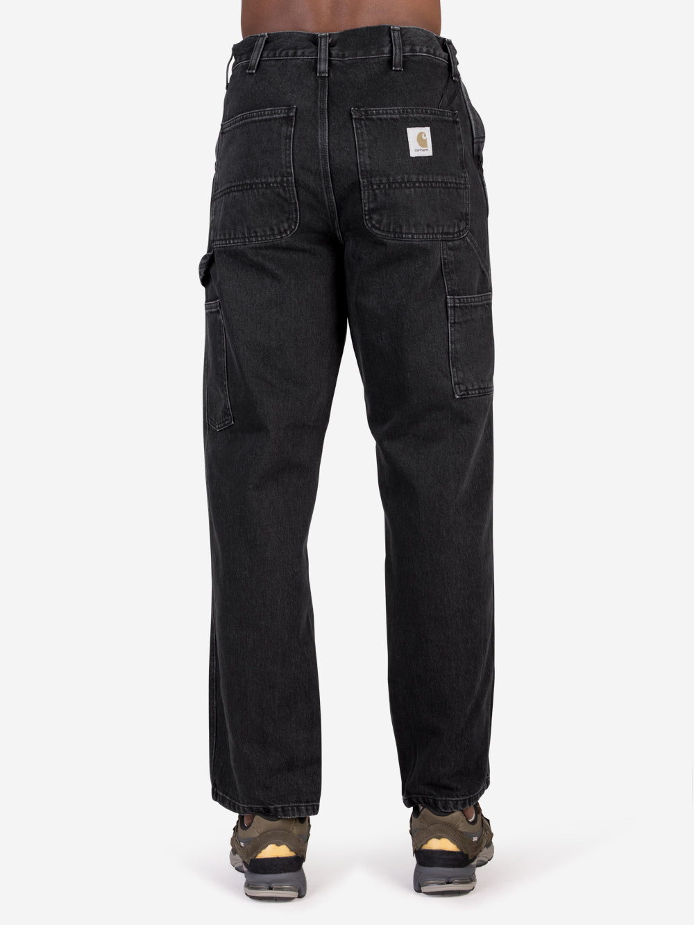 CARHARTT WIP Pantaloni Single Knee in denim Nero Urbanstaroma