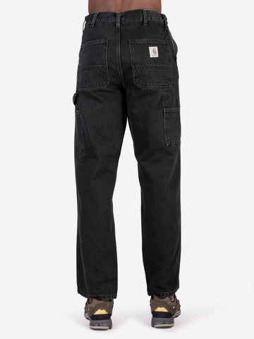 CARHARTT WIP Pantaloni Single Knee in denim Nero