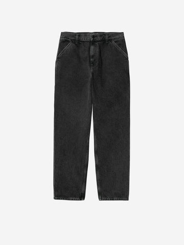 CARHARTT WIP Pantaloni Single Knee in denim Nero