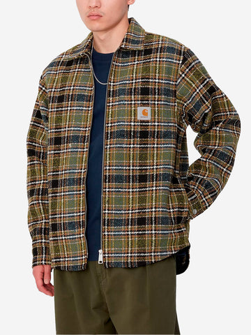 CARHARTT WIP Stroy Shirt Jacket a quadri Verde