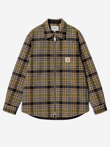 CARHARTT WIP Stroy Shirt Jacket a quadri Verde