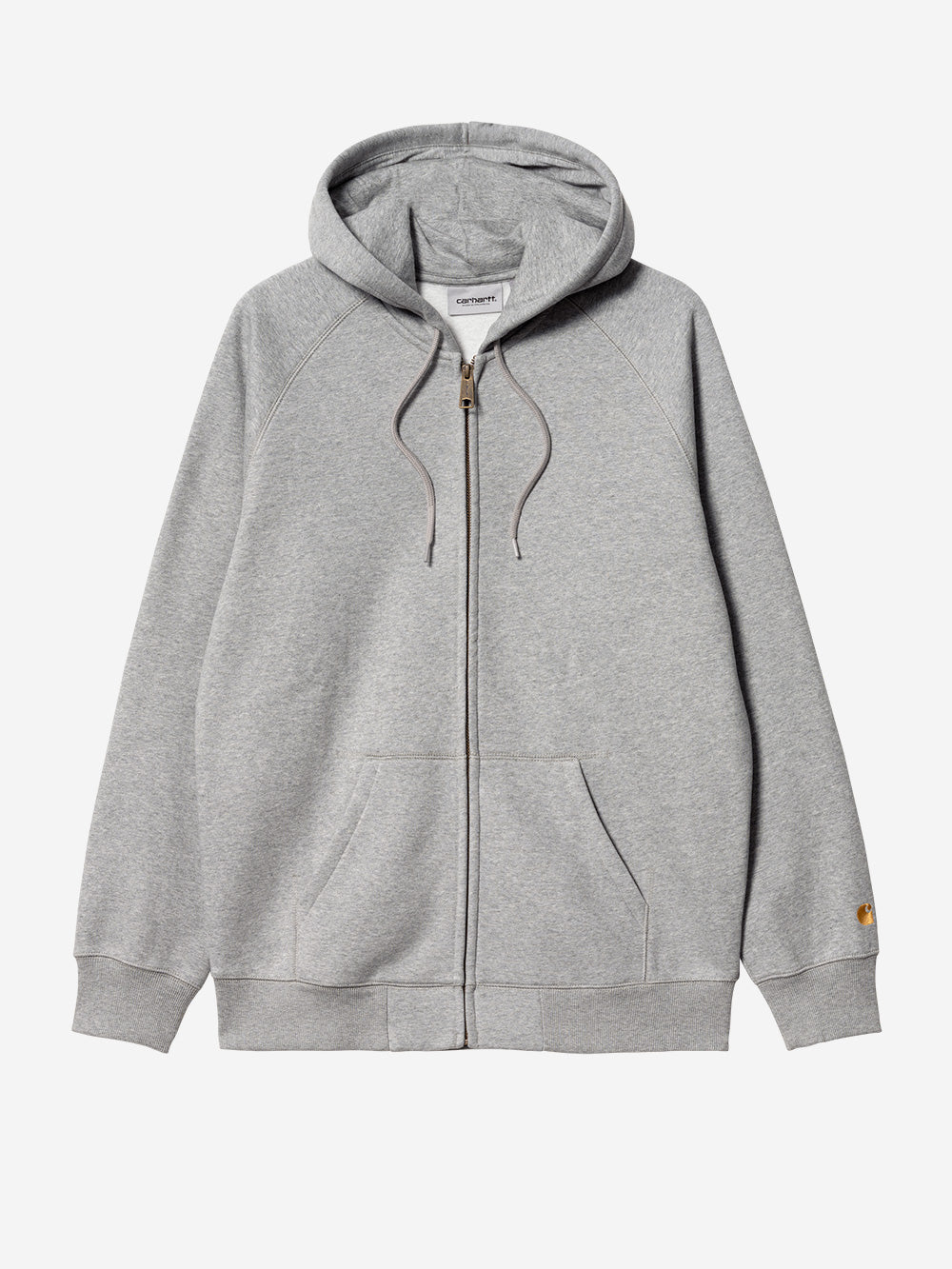 CARHARTT WIP Hooded Chase Jacket grigia con zip Grigio Urbanstaroma