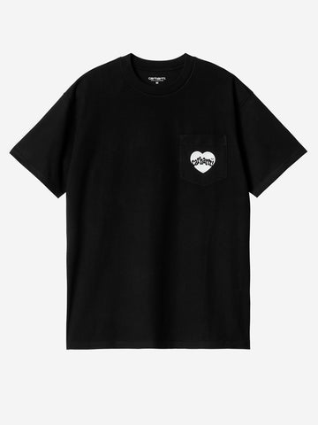 S/S Amour Pocket Black T-Shirt