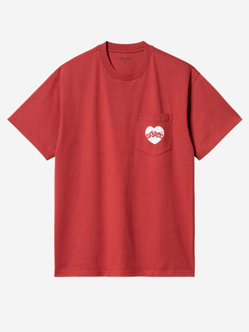 S/S Amour Pocket Red T-Shirt