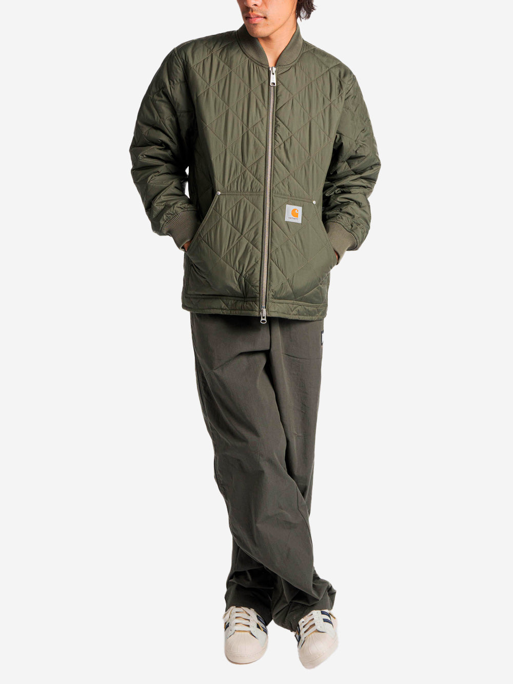 CARHARTT WIP Giacca Myton Liner matelassé verde Verde Urbanstaroma