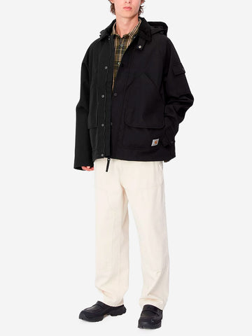 CARHARTT WIP Giacca Clarton con cappuccio in nylon Nero