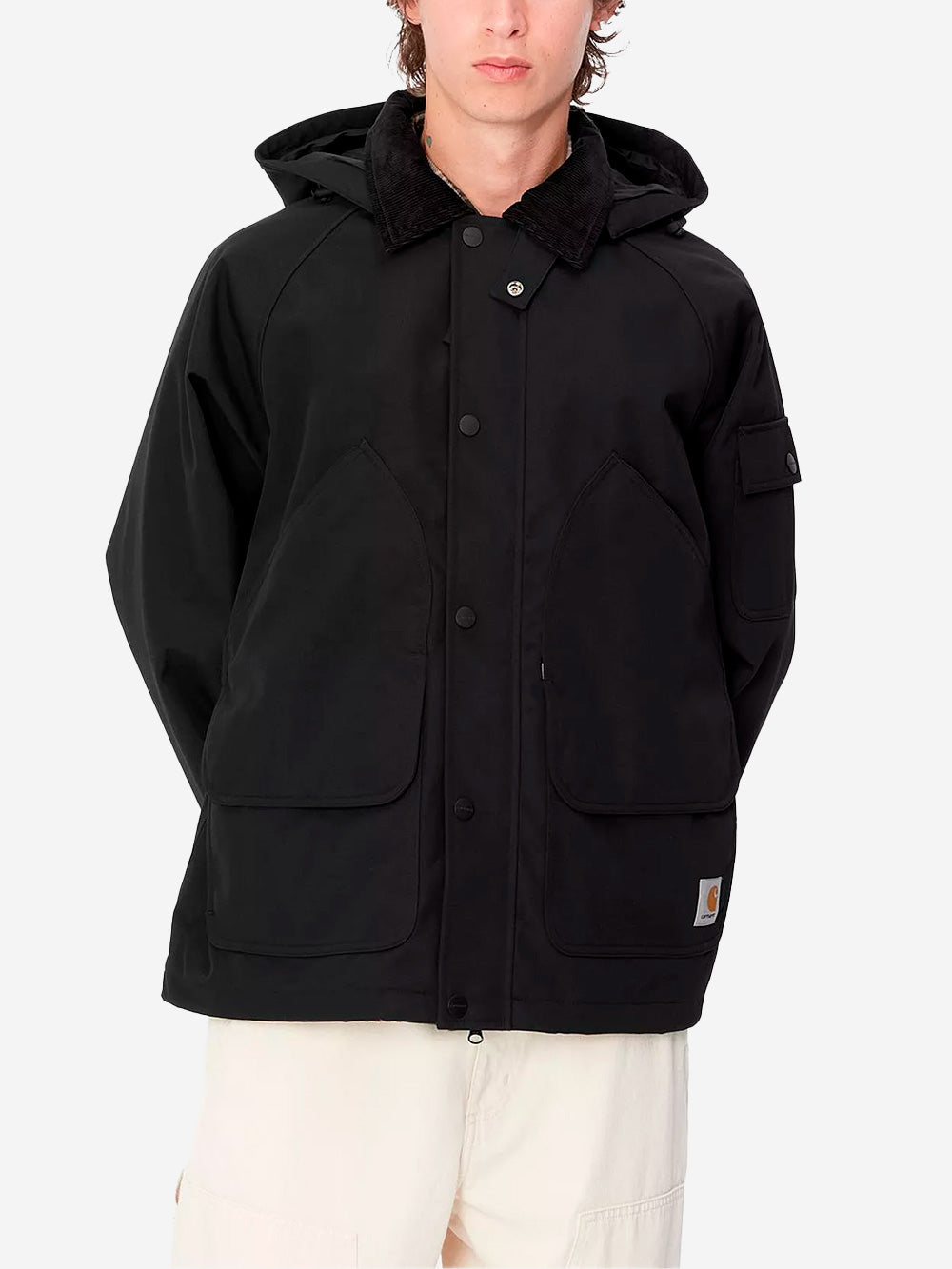 CARHARTT WIP Giacca Clarton con cappuccio in nylon Nero Urbanstaroma