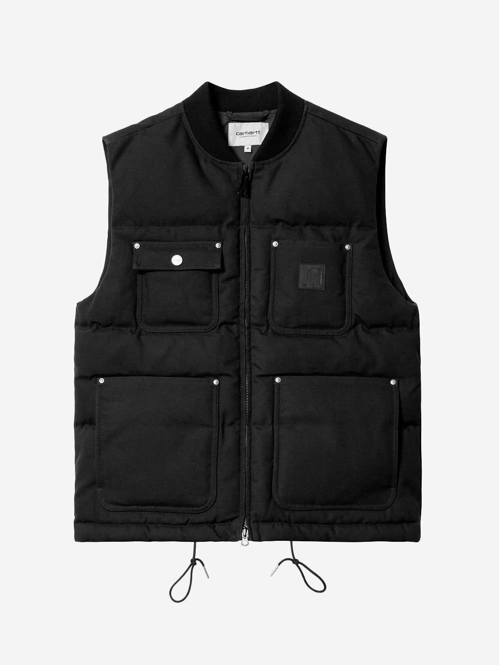 CARHARTT WIP Gilet nero con tasche Rayley Nero Urbanstaroma