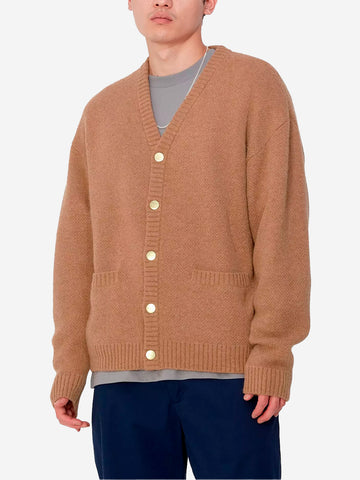 CARHARTT WIP Cardigan cammello Merton Cammello