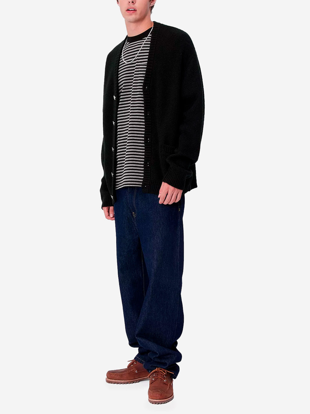 CARHARTT WIP Cardigan nero Merton Nero Urbanstaroma