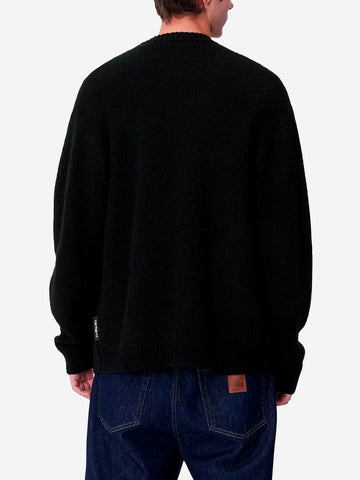 CARHARTT WIP Cardigan nero Merton Nero