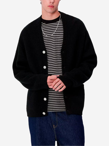 CARHARTT WIP Cardigan nero Merton Nero