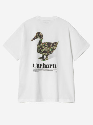 T-shirt bianca S/S Fold Duck