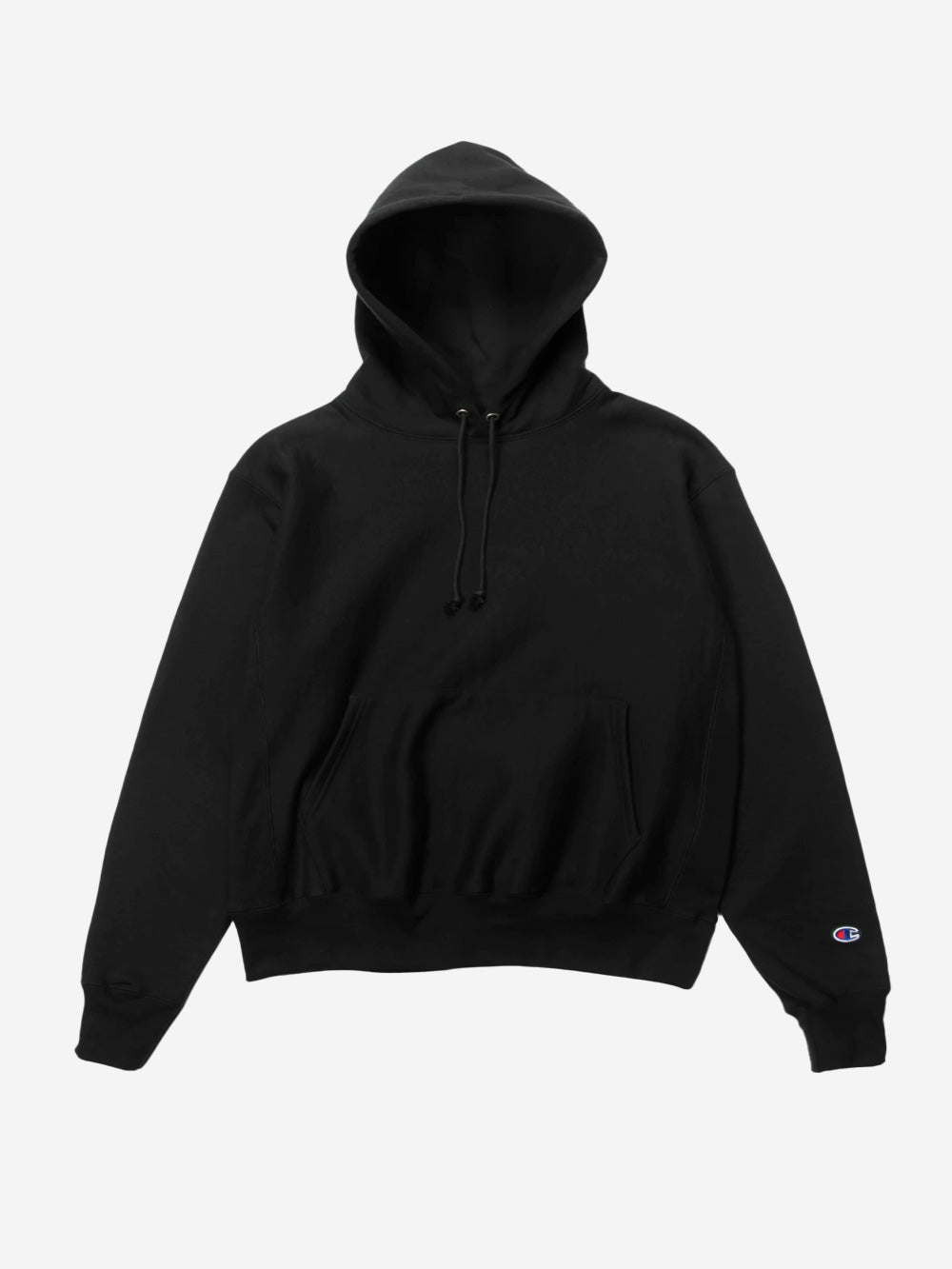 CHAMPION M Hoodie nera Reverse Weave Made in USA Nero Urbanstaroma